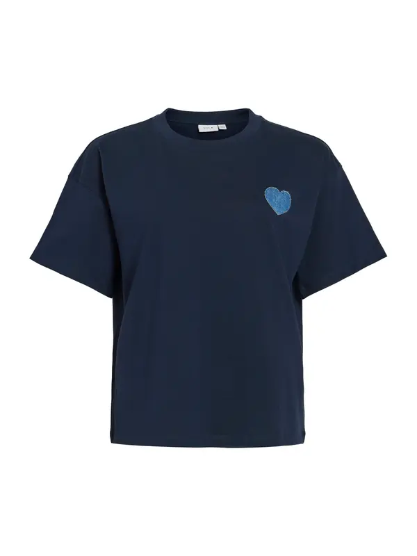VILA VILA Majica 'VIMonie'  mornarska / moder denim