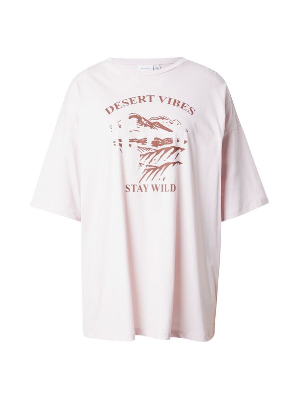 VILA VILA Majica 'VISUNA'  rjava / pastelno lila