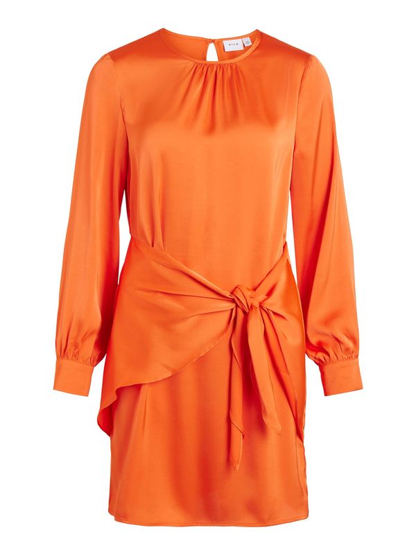 VILA VILA Obleka 'ANNES'  oranžno rdeča