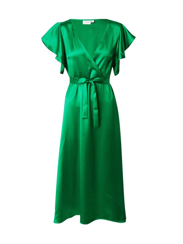 VILA VILA Obleka 'CAROLINE'  zelena