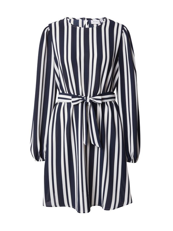 VILA VILA Obleka 'RASHA'  mornarska / bela