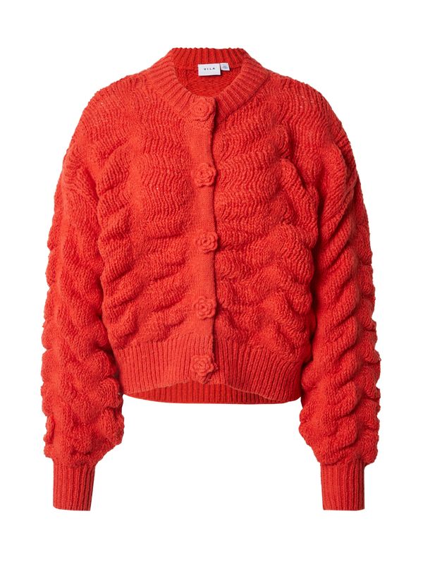 VILA VILA Pletena jopa 'VICHANA'  oranžno rdeča