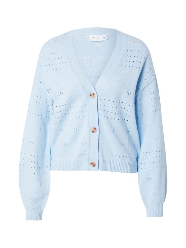 VILA VILA Pletena jopa 'VIRIL'  svetlo modra