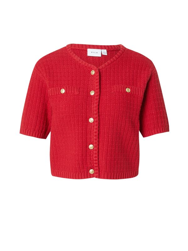 VILA VILA Pletena jopa 'VITUT'  zlata / temno rdeča