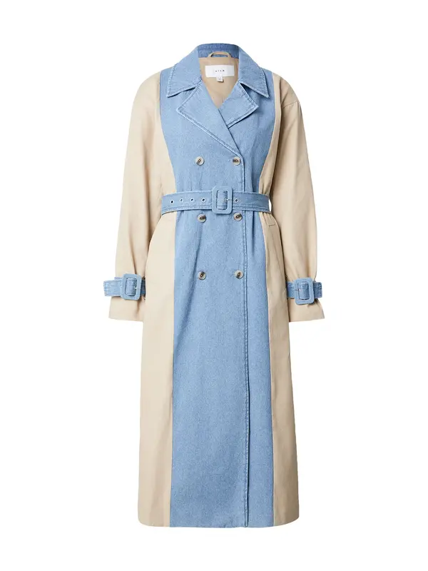 VILA VILA Prehoden plašč 'VIBERA'  bež / moder denim