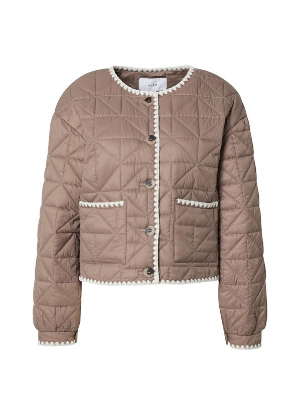 VILA VILA Prehodna jakna  temno siva / bela