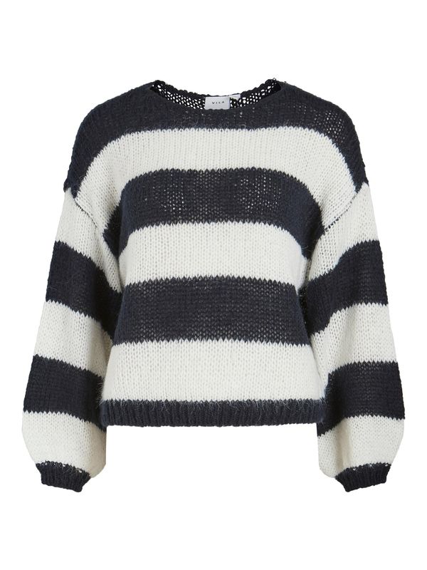 VILA VILA Pulover 'VIChoca'  marine / bela