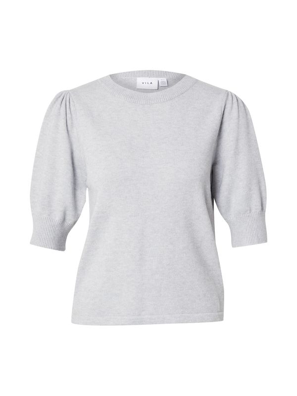 VILA VILA Pulover 'VIRIL'  svetlo siva
