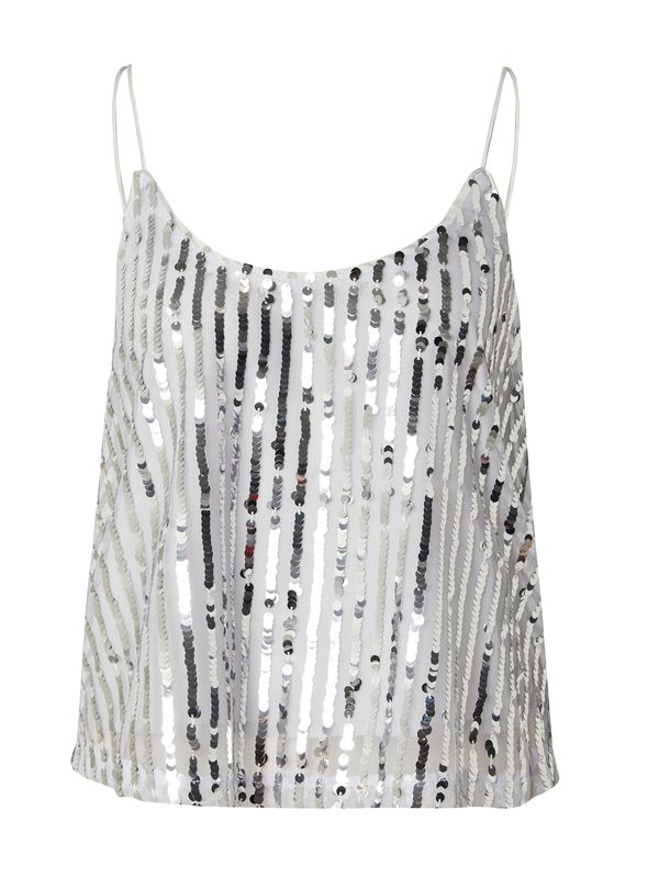 VILA VILA Top 'VINaima'  svetlo siva / srebrna