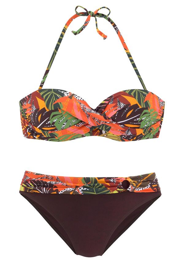 VIVANCE VIVANCE Bikini  čokolada / rumena / zelena / oranžna