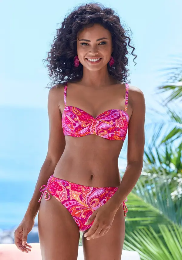 VIVANCE VIVANCE Bikini hlačke  korala / roza / fuksija / pastelno roza