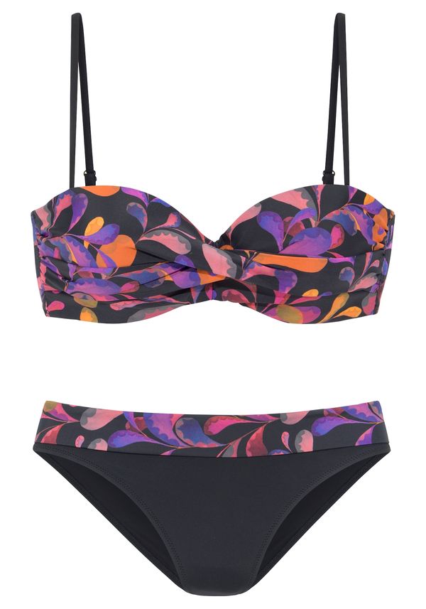 VIVANCE VIVANCE Bikini  lila / oranžna / rdeča / črna