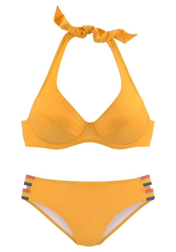 VIVANCE VIVANCE Bikini  temno modra / rumena / rdeča / srebrna