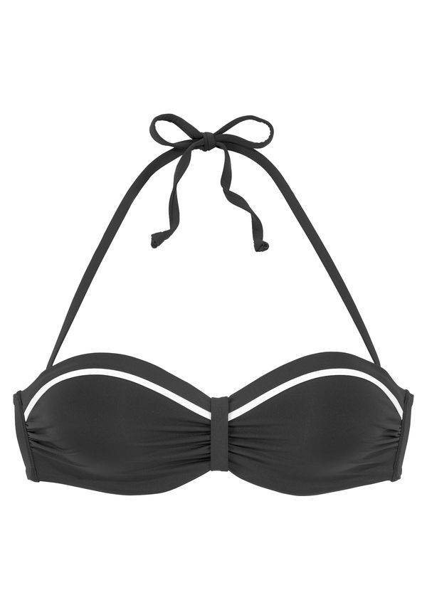 VIVANCE VIVANCE Bikini zgornji del  črna / bela