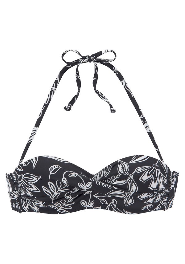 VIVANCE VIVANCE Bikini zgornji del  črna / bela