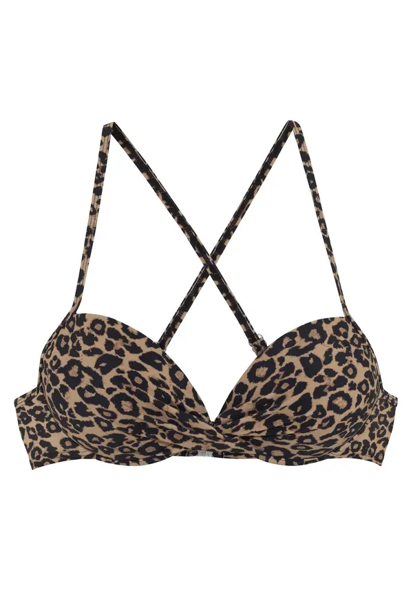 VIVANCE VIVANCE Bikini zgornji del  rjava / črna