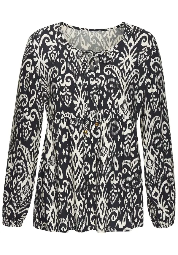 VIVANCE VIVANCE Bluza  slonovina / nočno modra