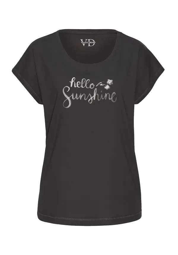 VIVANCE VIVANCE Majica 'Dreams'  črna / bela