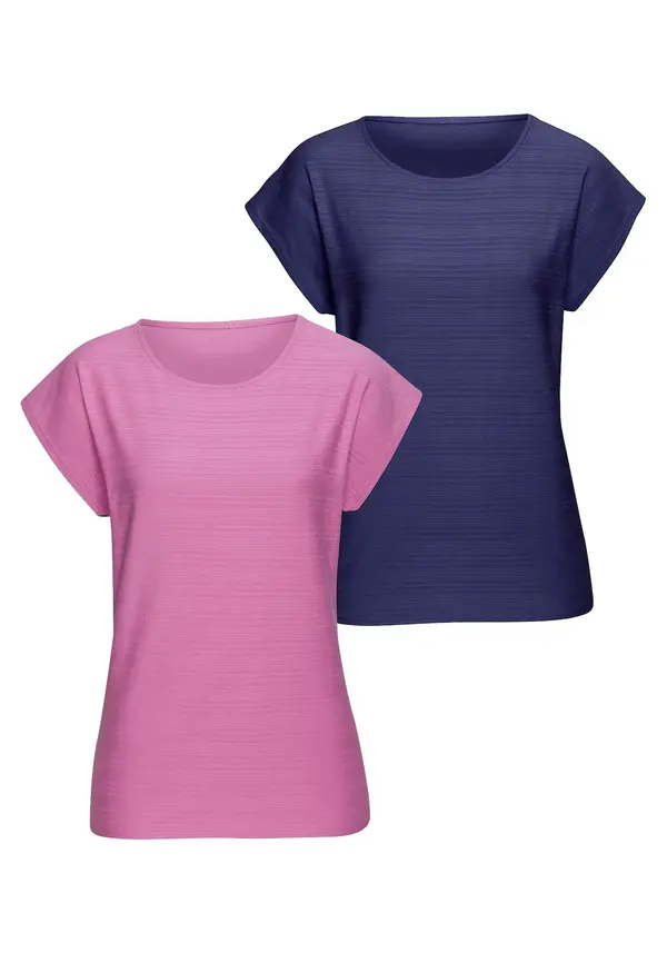 VIVANCE VIVANCE Majica  indigo / svetlo roza
