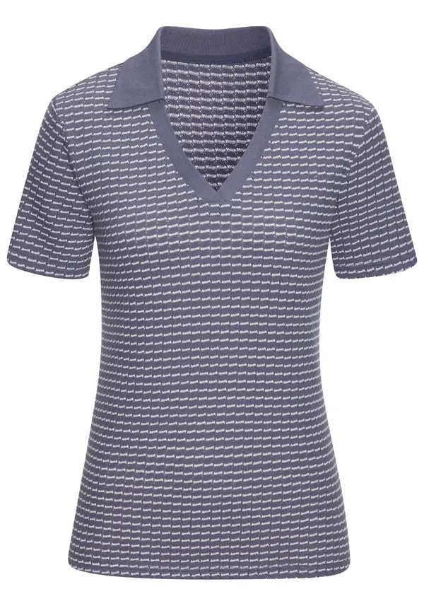 VIVANCE VIVANCE Majica  marine / naravno bela