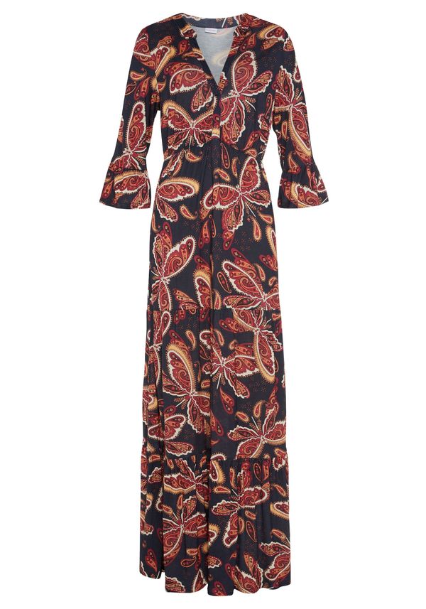 VIVANCE VIVANCE Obleka  mornarska / marelica / češnjevo rdeča / volneno bela