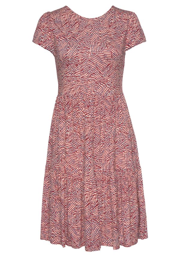 VIVANCE VIVANCE Obleka 'VIVANCE'  golobje modra / breskev / temno rdeča