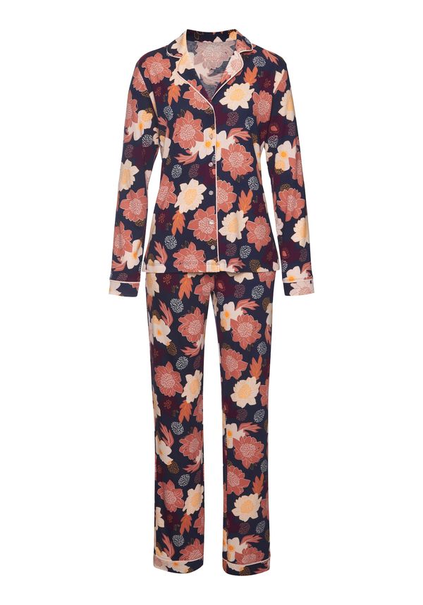 VIVANCE VIVANCE Pižama 'Dreams'  bež / svetlo modra / majnica / temno liila