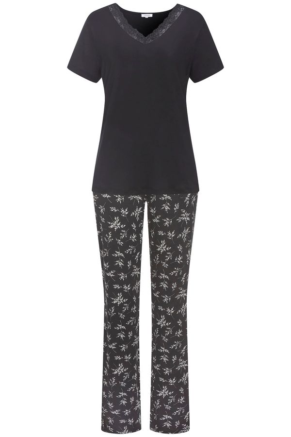 VIVANCE VIVANCE Pižama 'Dreams'  črna / bela