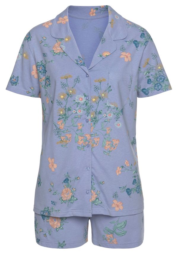 VIVANCE VIVANCE Pižama 'Dreams'  modra / rumena / zelena / oranžna