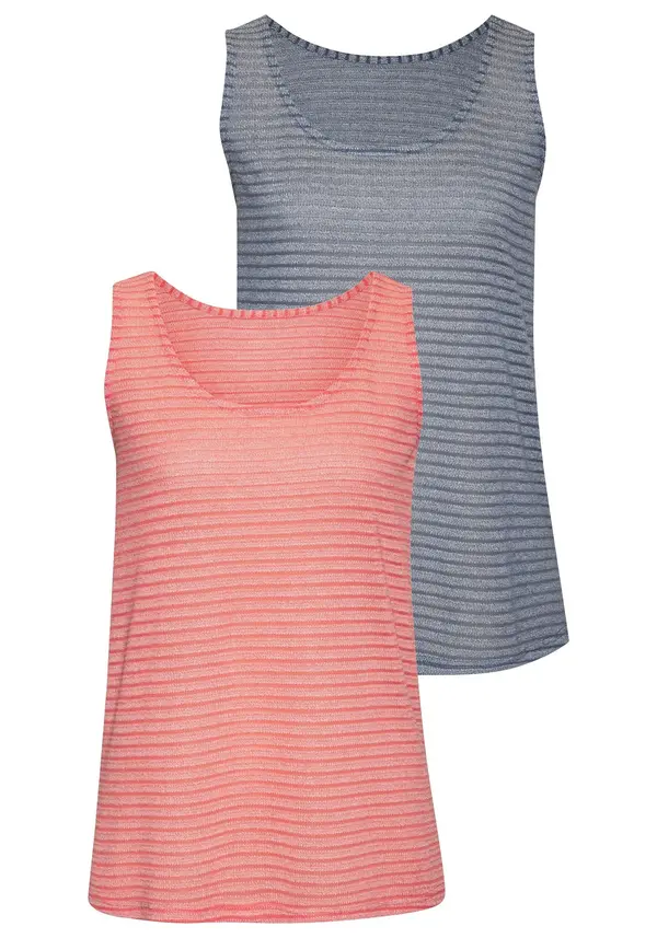 VIVANCE VIVANCE Top  golobje modra / marelica