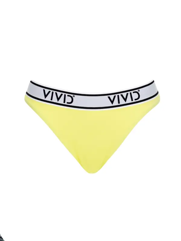 VIVID VIVID Bikini hlačke 'Mix&Match'  limona / črna / bela