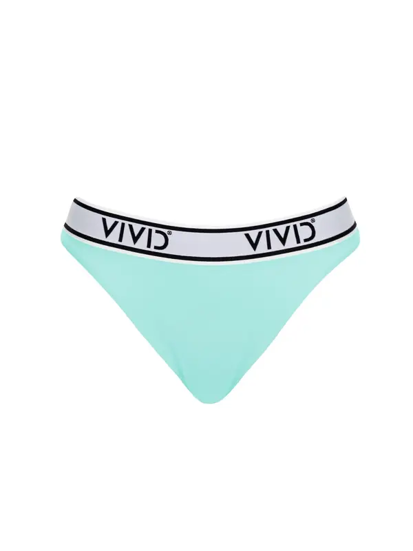 VIVID VIVID Bikini hlačke 'Mix&Match'  neonsko modra / črna / bela