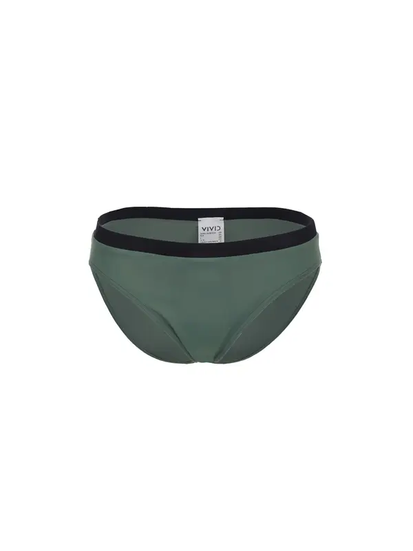 VIVID VIVID Bikini hlačke 'Mix&Match'  temno zelena / črna