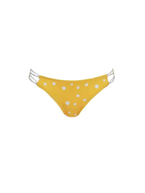 VIVID VIVID Bikini hlačke  rumena / bela