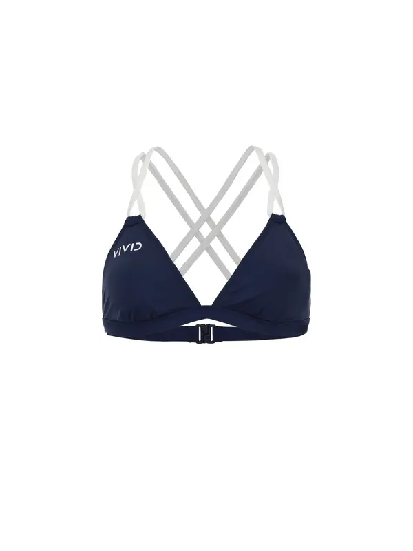 VIVID VIVID Bikini zgornji del  nočno modra / naravno bela