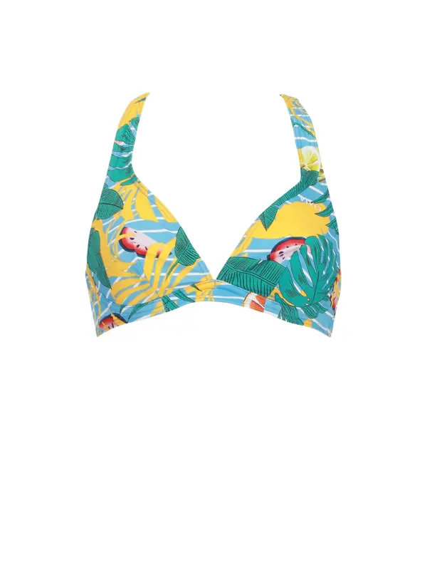 VIVID VIVID Bikini zgornji del  svetlo modra / rumena / rdeča