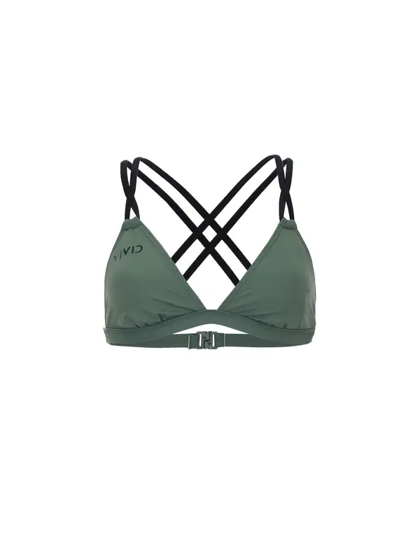 VIVID VIVID Bikini zgornji del  temno zelena / črna