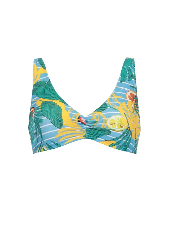 VIVID VIVID Bikini zgornji del  turkizna / svetlo modra / rumena
