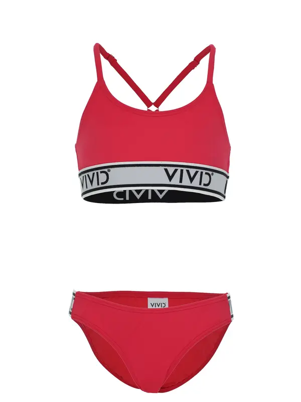 VIVID VIVID Enodelne kopalke  siva / rdeča / pegasto črna