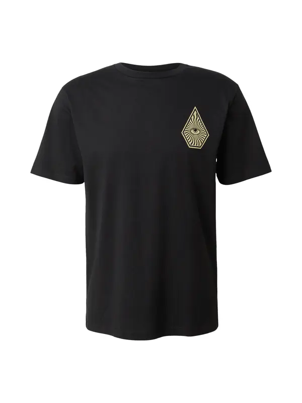 Volcom Volcom Majica 'ALL SEEING'  kremna / pastelno rumena / črna
