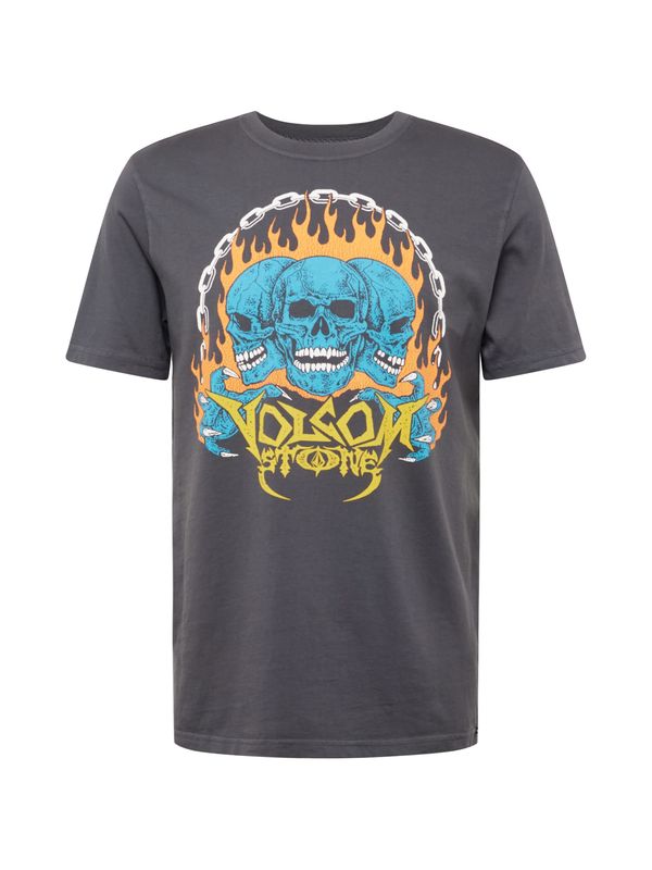 Volcom Volcom Majica 'HOT HEADED'  svetlo modra / apno / temno siva / bela