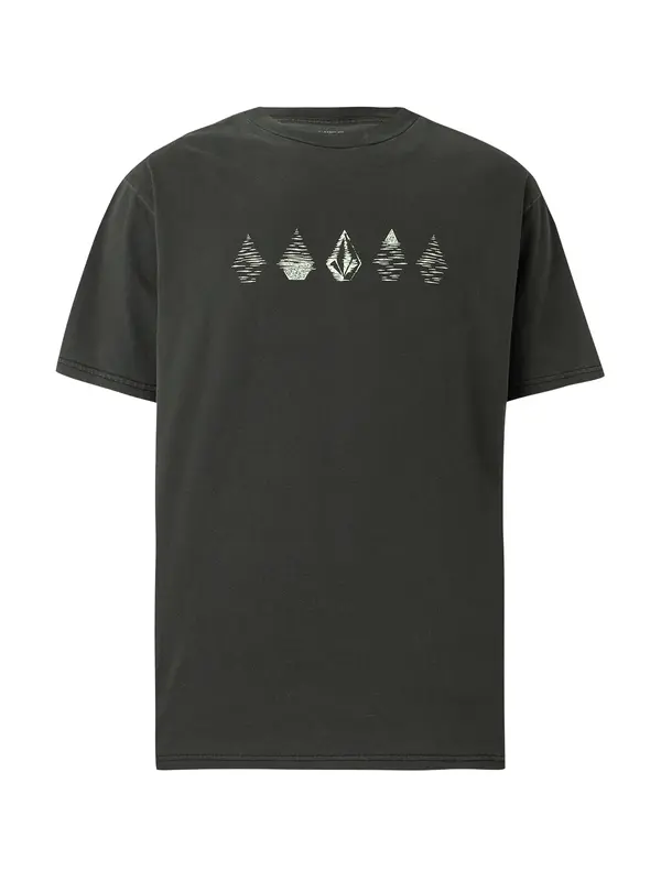 Volcom Volcom Majica 'LUNAR PHASES'  črna / bela