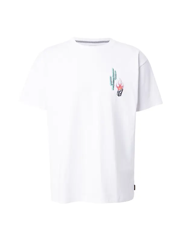 Volcom Volcom Majica 'MICKEY MASON'  čokolada / staro roza / krvavo rdeča / bela
