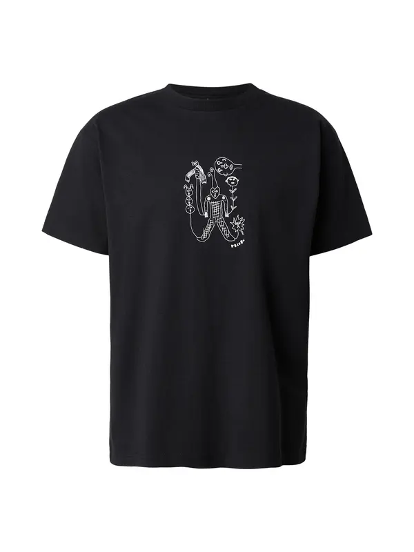 Volcom Volcom Majica 'NOWHERE'  črna / bela