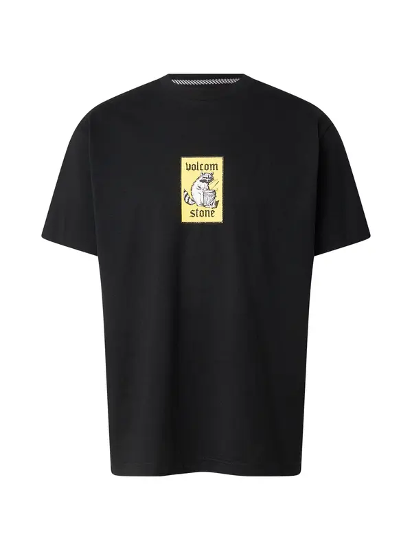 Volcom Volcom Majica 'ROCKOUT'  rumena / črna / bela