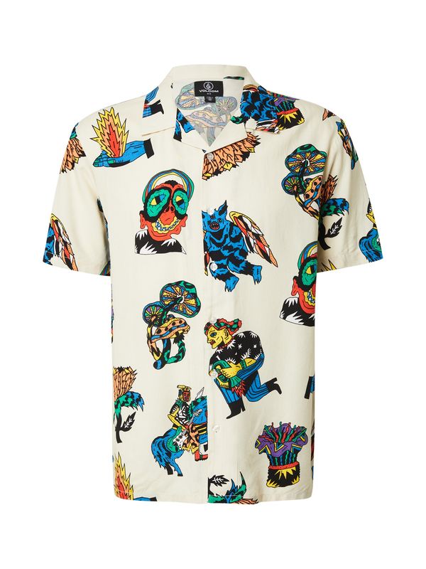 Volcom Volcom Srajca 'BOB MOLLEMA'  bež / modra / rdeča / črna