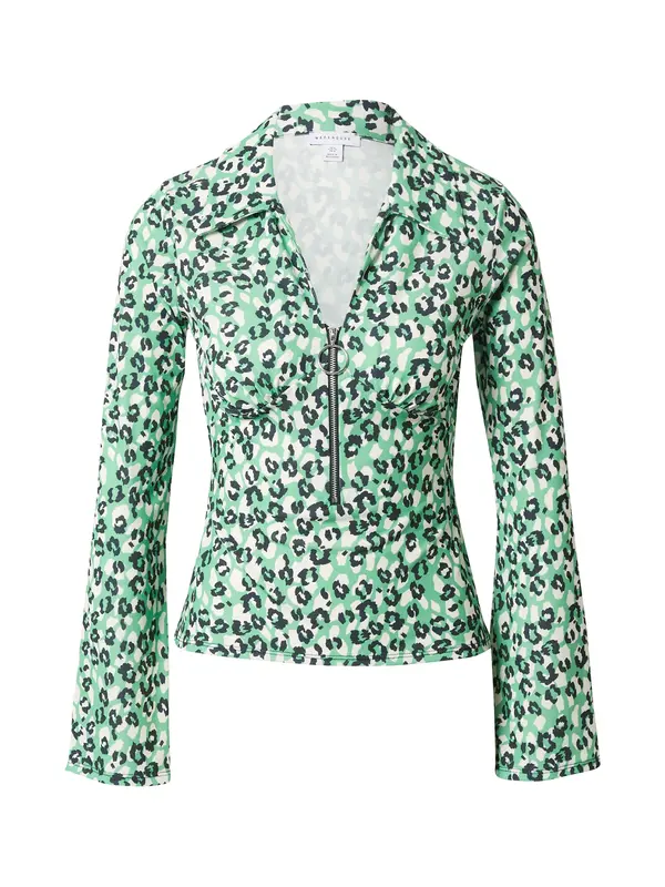 Warehouse Warehouse Majica  temno modra / zelena / bela