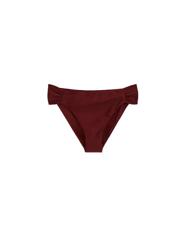 WE Fashion WE Fashion Bikini hlačke  temno rdeča