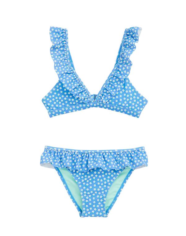 WE Fashion WE Fashion Bikini  pastelno modra / zelena / bela