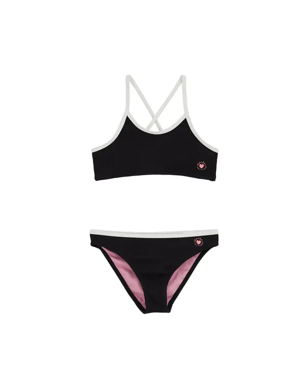 WE Fashion WE Fashion Bikini  roza / črna / bela